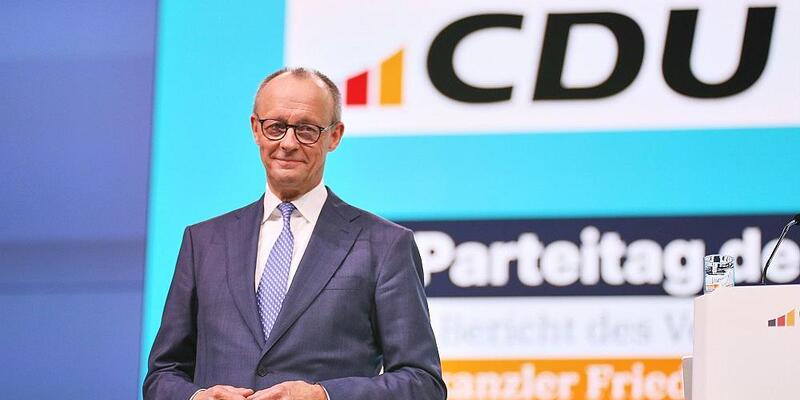 Friedrich Merz wird mit 91,2 Prozent erneut zum CDU-Parteichef gewählt