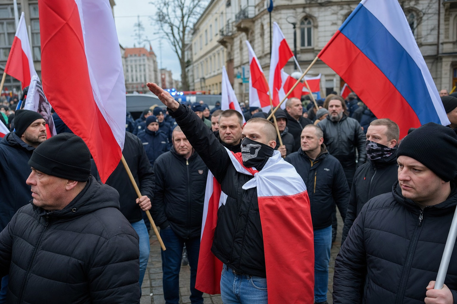 Polnische Rechtsradikale planen anti-ukrainischen Marsch mit pro-russischen Verbindungen