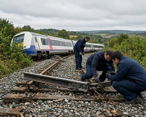 Aufgelegtes Schienenstück lässt Sabotage an Zug in der Normandie möglich erscheinen