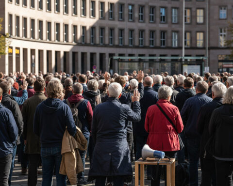Proteste gegen geplante Reformen der sozialen Sicherung in Deutschland