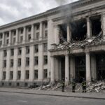 Drohnenangriff in Kiew tötet Frau und beschädigt Klinik und Akademie