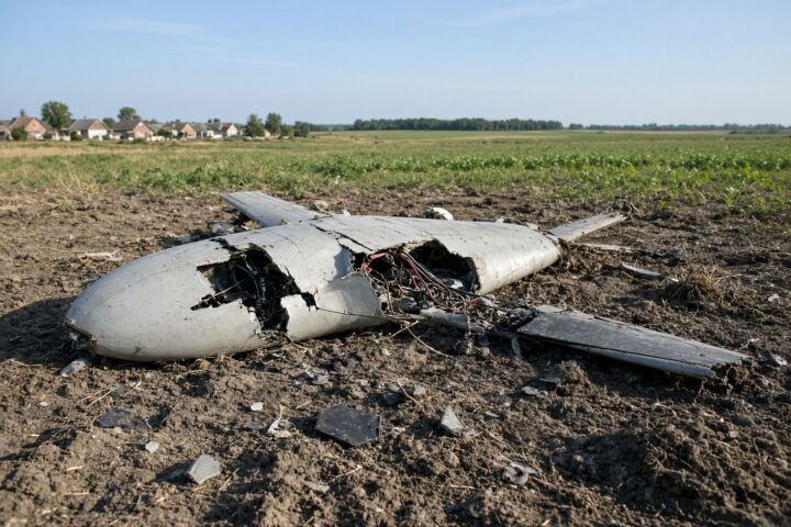 Drohne stürzt während Angriffs auf Ukraine in Moldau ab