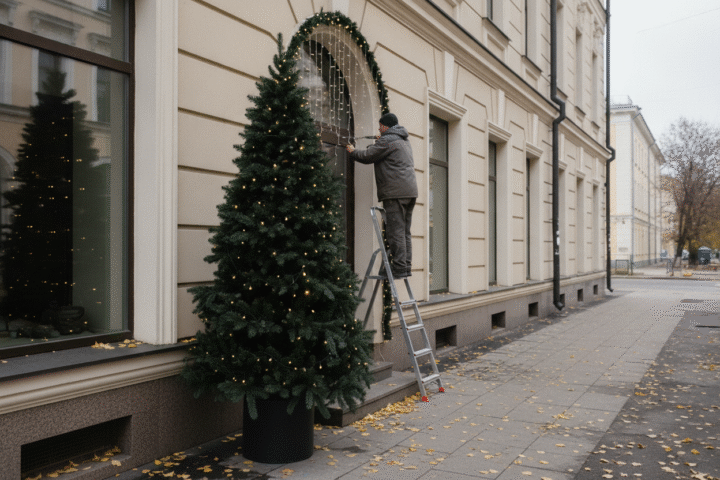 Moskau verlagert den Weihnachtsglanz auf private Kassen