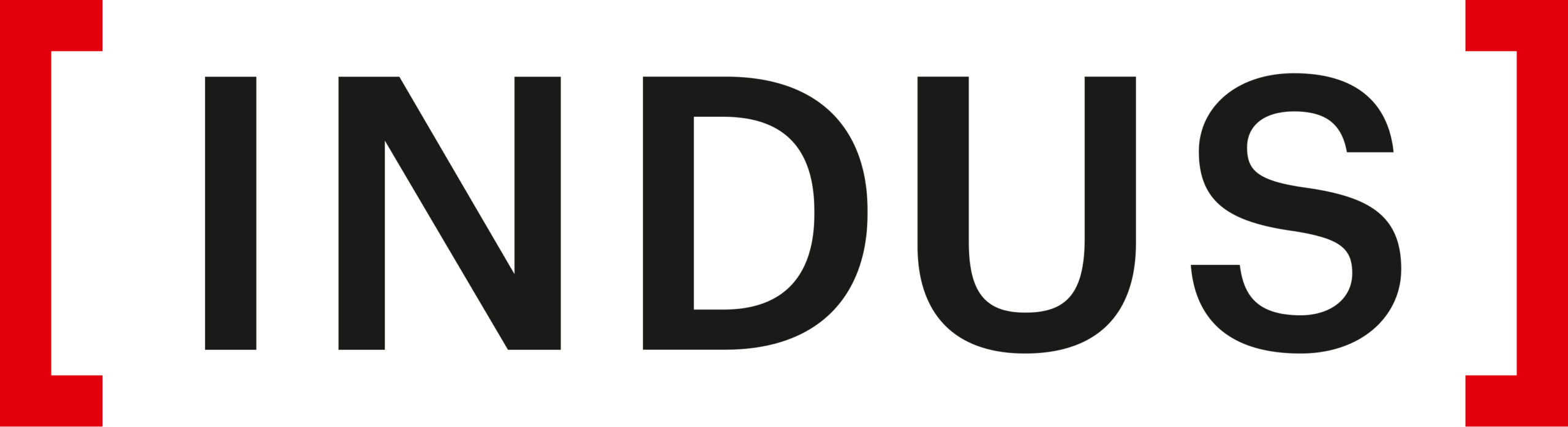 Logo von INDUS auf weißem Hintergrund.